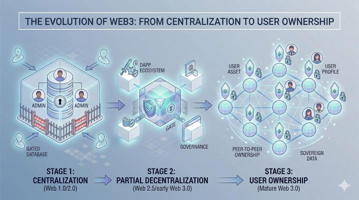 The Evolution of Web3: From Centralization to User Ownership